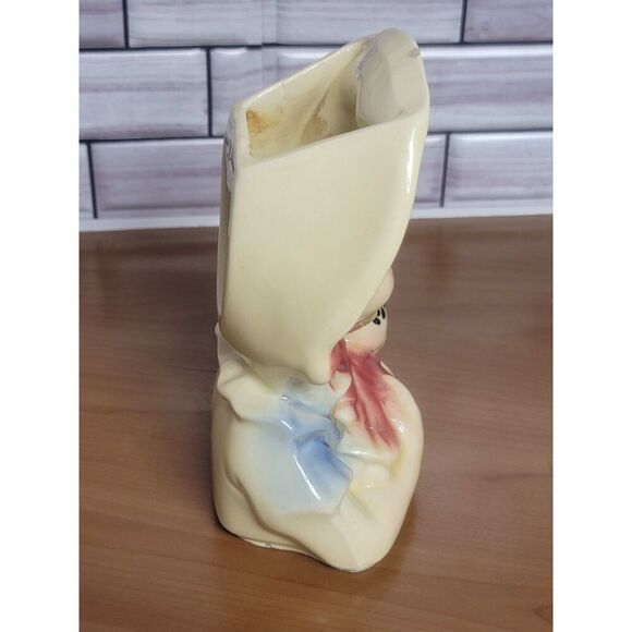 Vintage Girl with Doll Vase, Shawnee Pottery USA - Picture 7 of 10